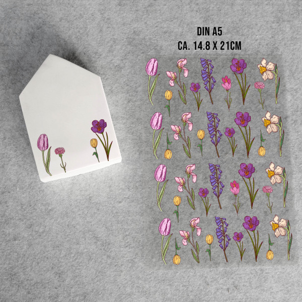 Rub-On Sticker Motiv Blumen 01